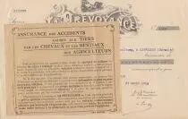 France 35.20 francs - Bank cheque receipt - La prévoyance - 1914