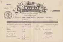 France 35.20 francs - Bank cheque receipt - La prévoyance - 1917