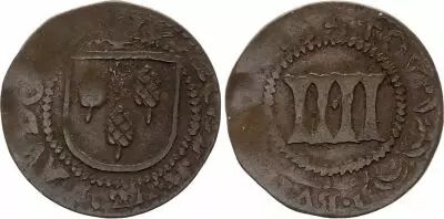 France 4 Deniers Eglise et Couvent de Saint-Bertin - Saint-Omer - 1526