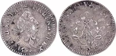 France 4 Sols, Louis XIV aux 2 L - 1693 N Montpellier - Argent