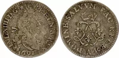 France 4 Sols aux 2 L - Louis XIV - 1691 A Paris