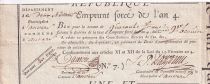 France 40 Francs - Emprunt Forcé - Year 4 (1796) - Belgique - Anvers - XF