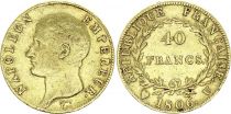 France 40 Francs - Napoléon I - Tête nue - 1806 U Utrecht