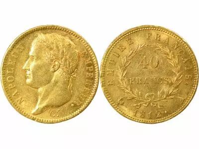 France 40 Francs Napoleon I  1812 A Paris - Gold