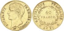 France 40 Francs Napoleon Ier Consul - An XI A Paris - Or