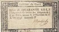 France 40 sols - Orne - Canton of Gacé - 1791