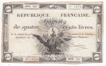 France 400 Livres 21-11-1792 - Sign. Benoist Série 347 - TTB
