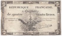 France 400 Livres 21-11-1792 - Sign. Gaillard Série 1871 - PTB