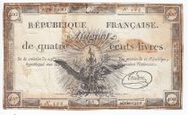 France 400 Livres 21-11-1792 - Sign. Tridon Série 1900 - TTB