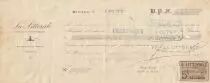 France 43 francs - Bank cheque receipt - La Littorale - 24-11-1910