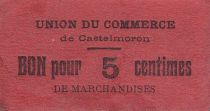 France 5 cent. Castelmoron Union du commerce