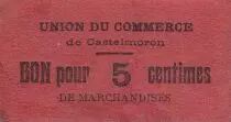 France 5 cent. Castelmoron Union du commerce