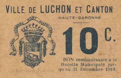 France 5 cent. Luchon City