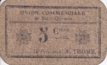 France 5 cent. Saint-Quentin Union commerciale