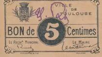 France 5 cent. Toulouse City