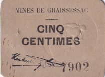 France 5 Centimes - Mines de Graissessac