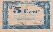 France 5 Centimes - Ville de Lille - Bon communal - 31-10-1917