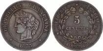 France 5 Centimes, C&eacute;res - 1875 petit K