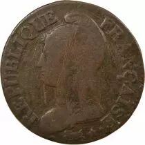 France 5 Centimes, Dupré - Year 7/5, A Paris, without Accent