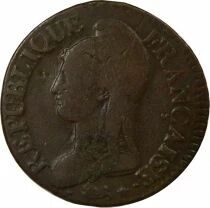 France 5 Centimes, Dupré, Big diameter - Year 8 D Lyon