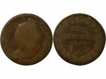 France 5 Centimes, Dupr&eacute;, Large Diameter - Year 8 A Paris