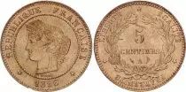 France 5 Centimes Cérès  - Troisième République - 1896 A Paris Torche