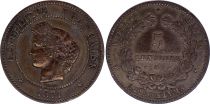 France 5 Centimes Ceres - 1871 A Paris - Fine - Cleaned