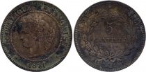France 5 Centimes Ceres - 1871 A Paris - Fine