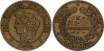 France 5 Centimes Ceres - Third Republic - 1879 A Paris