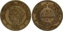 France 5 Centimes Ceres - Third Republic - 1879 A Paris