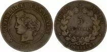 France 5 Centimes Ceres - Third Republic - 1880 A Paris