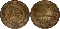 France 5 Centimes Ceres - Third Republic - 1885 A Paris - KM.821