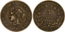 France 5 Centimes Ceres - Third Republic - 1893 A Paris