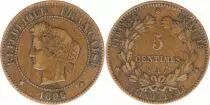 France 5 Centimes Cérès - Third Républic - 1896 A Paris