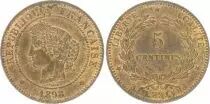 France 5 Centimes Cérès - Third Républic - 1898 A