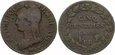 France 5 Centimes Dupr� - BB Strasbourg