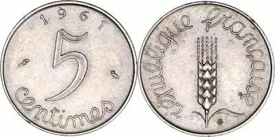 France 5 Centimes Epi - 1961