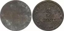 France 5 Centimes Fabrique du Vast - vers 1830