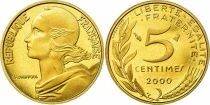 France 5 Centimes Lagriffoul - 2000 - Proof