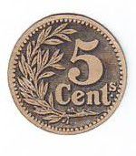 France 5 Centimes Lille Banque d´émission