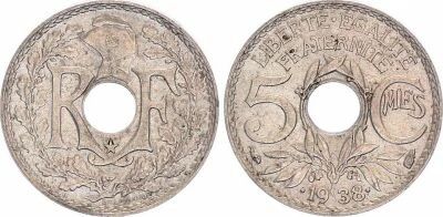 France 5 Centimes Lindauer - 1925