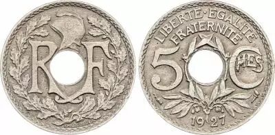 France 5 Centimes Lindauer - 1927