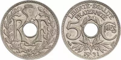 France 5 Centimes Lindauer - 1931