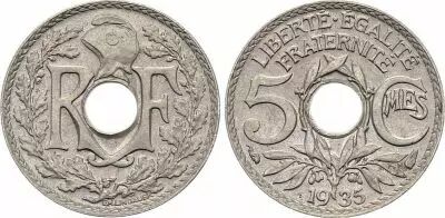 France 5 Centimes Lindauer - 1935