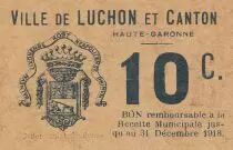 France 5 Centimes Luchon Emission Municipale