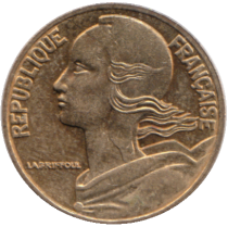 France 5 Centimes Marianne FRANCE 1986 (SUP)