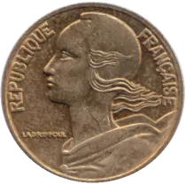 France 5 Centimes Marianne FRANCE 1996  4 Plis (N)