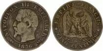 France 5 Centimes Napol&eacute;on III - Nude Head - 1856 B Rouen