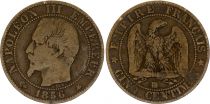 France 5 Centimes Napoléon III - Nude Head - 1856 BB Strasbourg