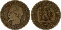 France 5 Centimes Napol&eacute;on III - Nude Head - 1856 BB Strasbourg